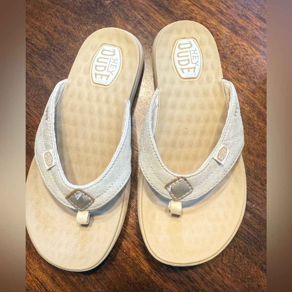 Hey Dude Christi Flip Youth Classic/Gold size 2